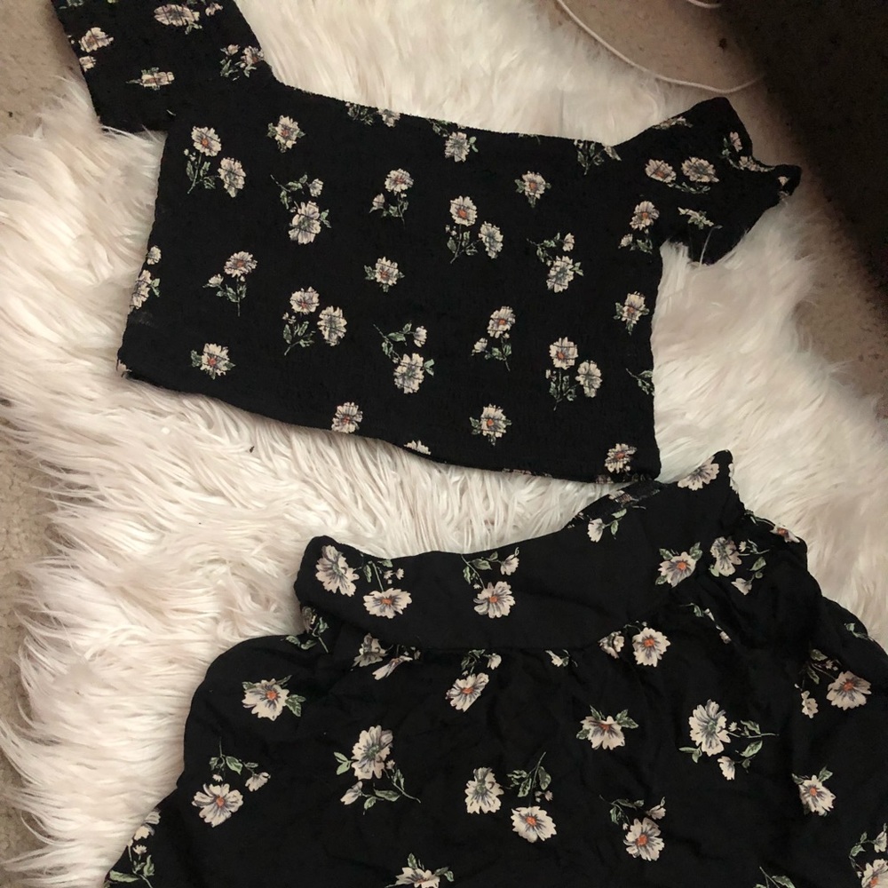 Crop top and shorts set